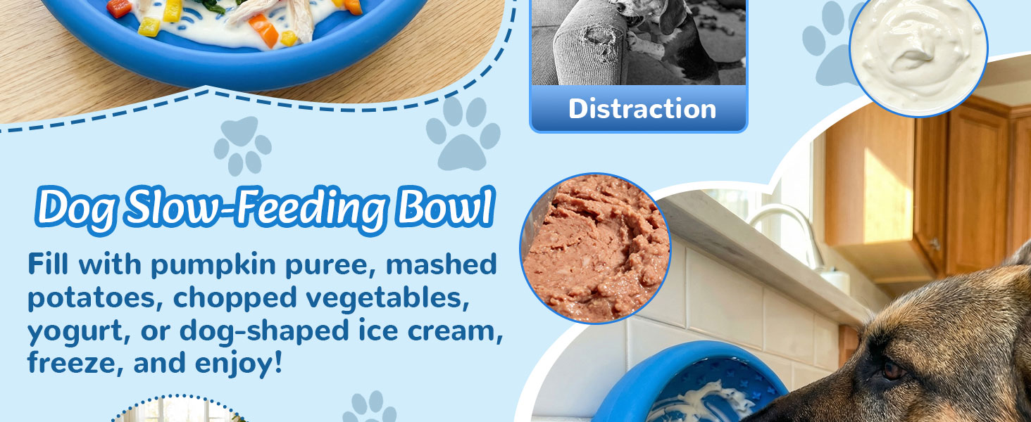 Bol à lécher pour chien avec ventouses — Amazon A+ 3