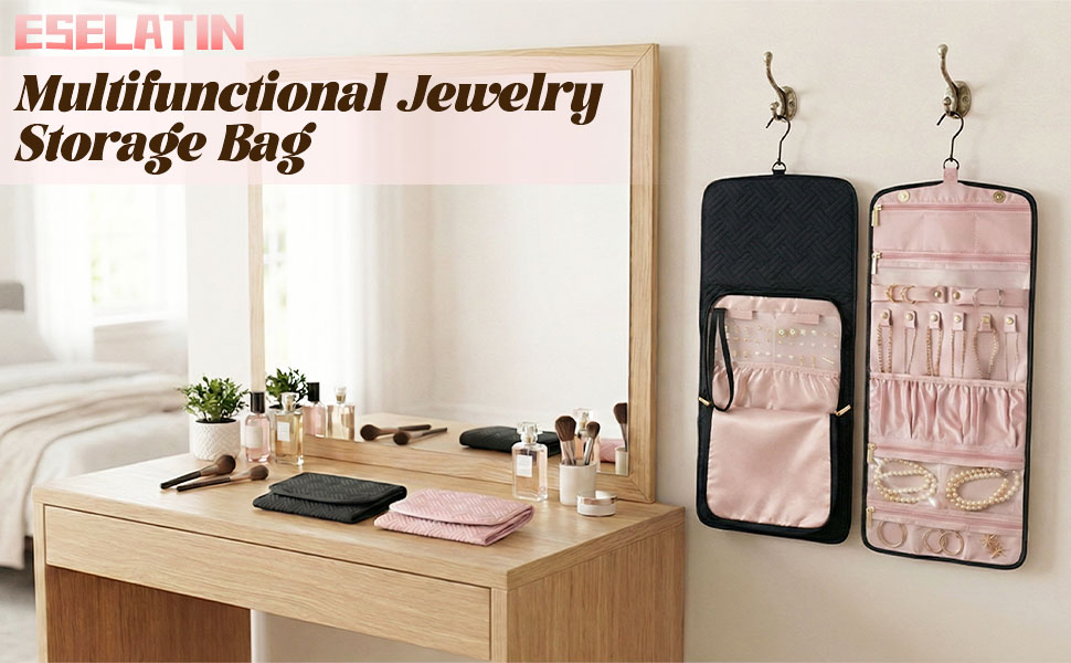 Double-Sided Hanging Jewelry Organizer — Amazon A+ 3