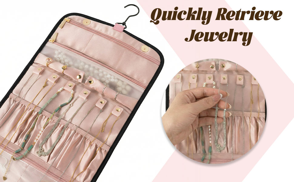 Double-Sided Hanging Jewelry Organizer — Amazon A+ 4